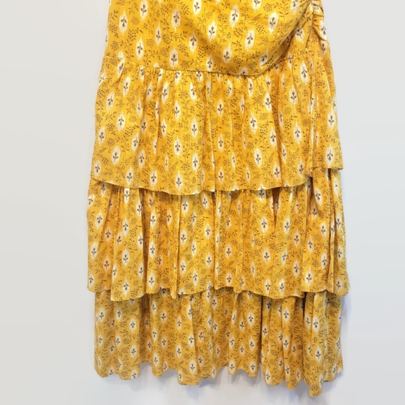 Veronica Beard Yellow Floral One-Shoulder Maxi Dress - Picture 8 of 16